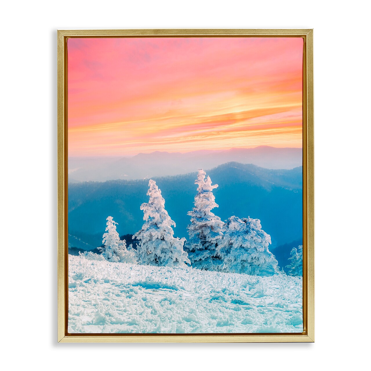 Stupell Industries Fire And Ice Sunset Floating Frame, design by Jared Kreiss